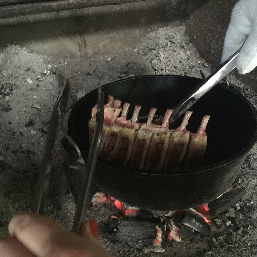 ラム肉のロースト